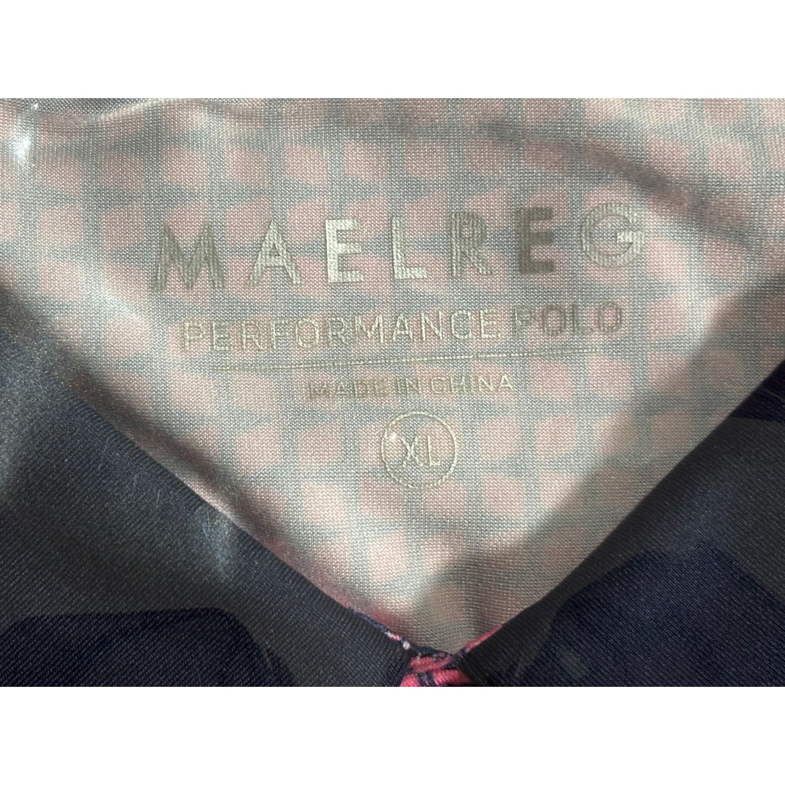 The Unbranded Brand MAELREG Men’s Performance Polo Pink Navy Golf Shirt XL Size US L / EU 52-54 / 3 - 6 Thumbnail