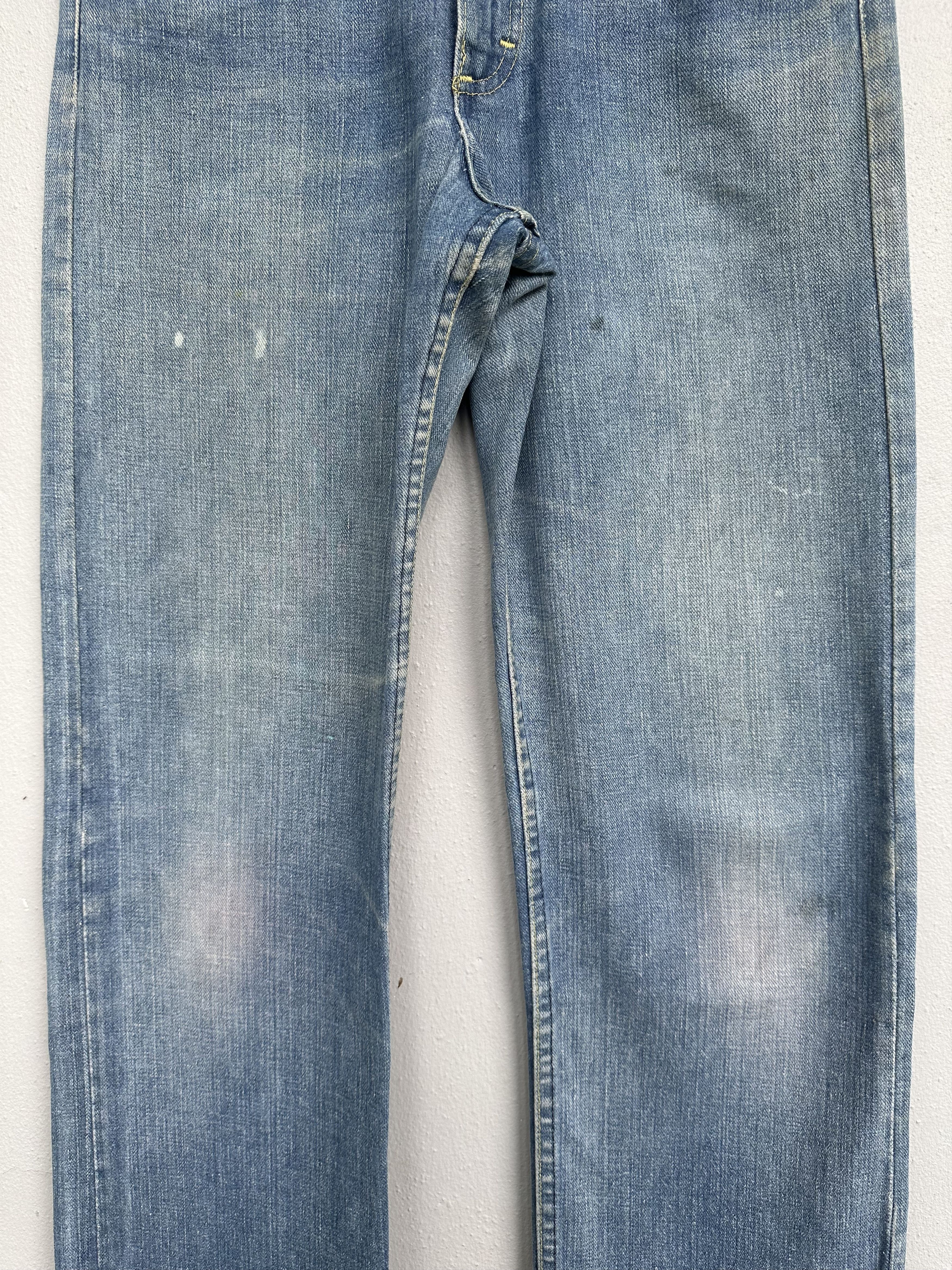 Lee Rare Vtg Distressed Lee Riders 70s Talon 42 Flare Denim Jean Size US 30 / EU 46 - 8 Thumbnail