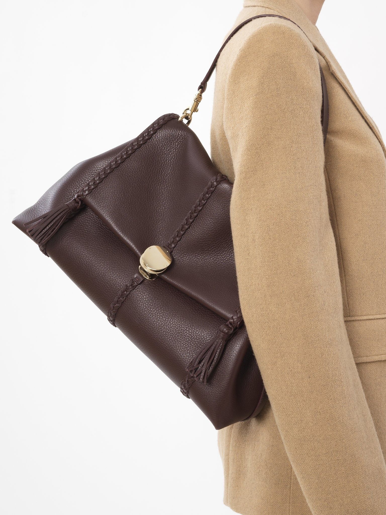 Chloe o1loc1c1224 Size: OS / CHC24 Penelope Large Bag Deep Violin Size ONE SIZE - 2 Thumbnail