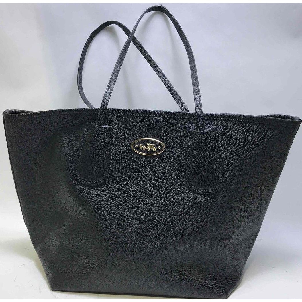 Coach Authenticated Black Leather Coach Tote F1473-33581 Shoulder Size ONE SIZE - 1 Thumbnail