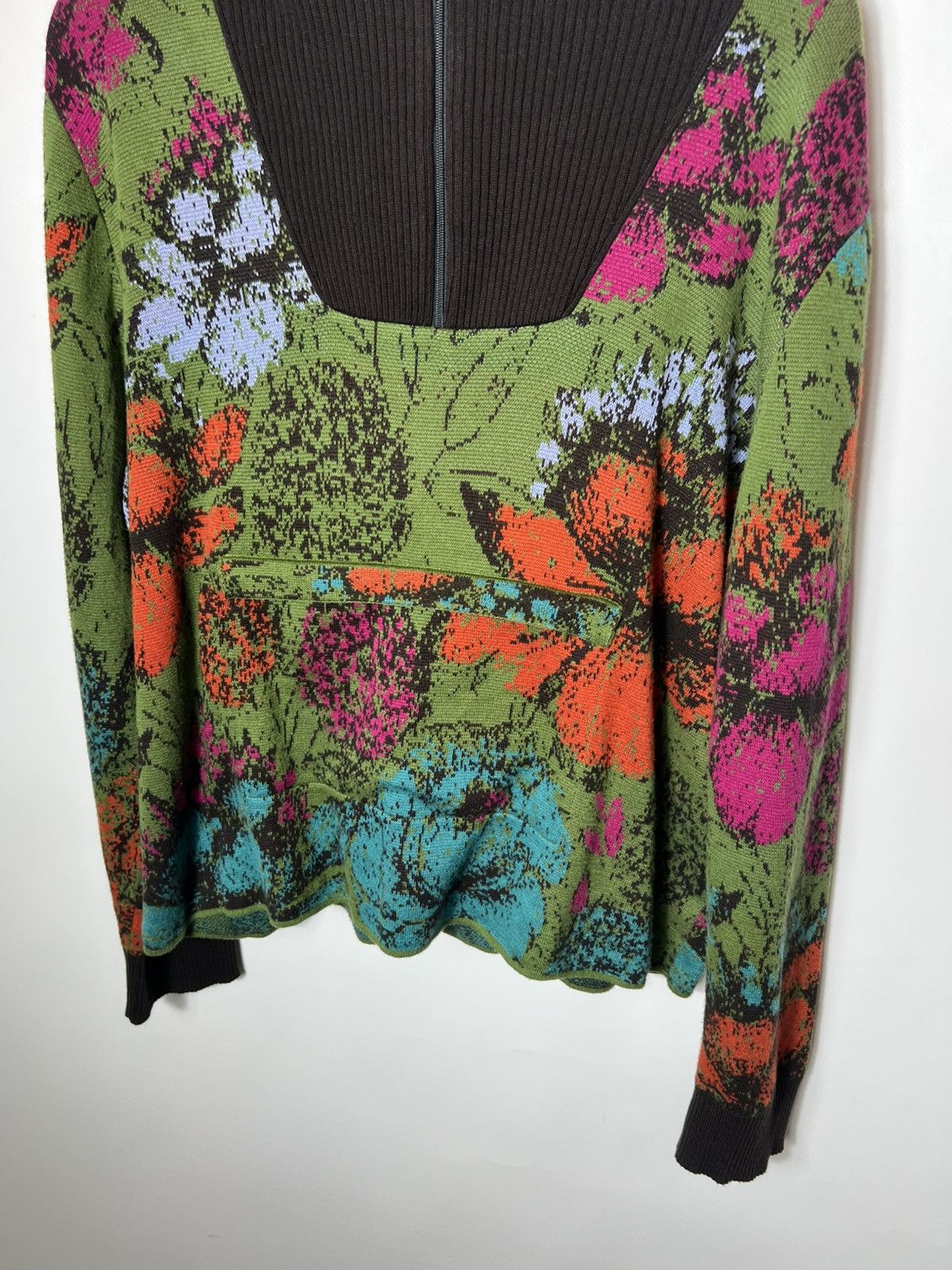 Vintage Vintage streetwear Ivko 1/4 zip hooded multicolour sweater Size M / US 6-8 / IT 42-44 - 3 Thumbnail