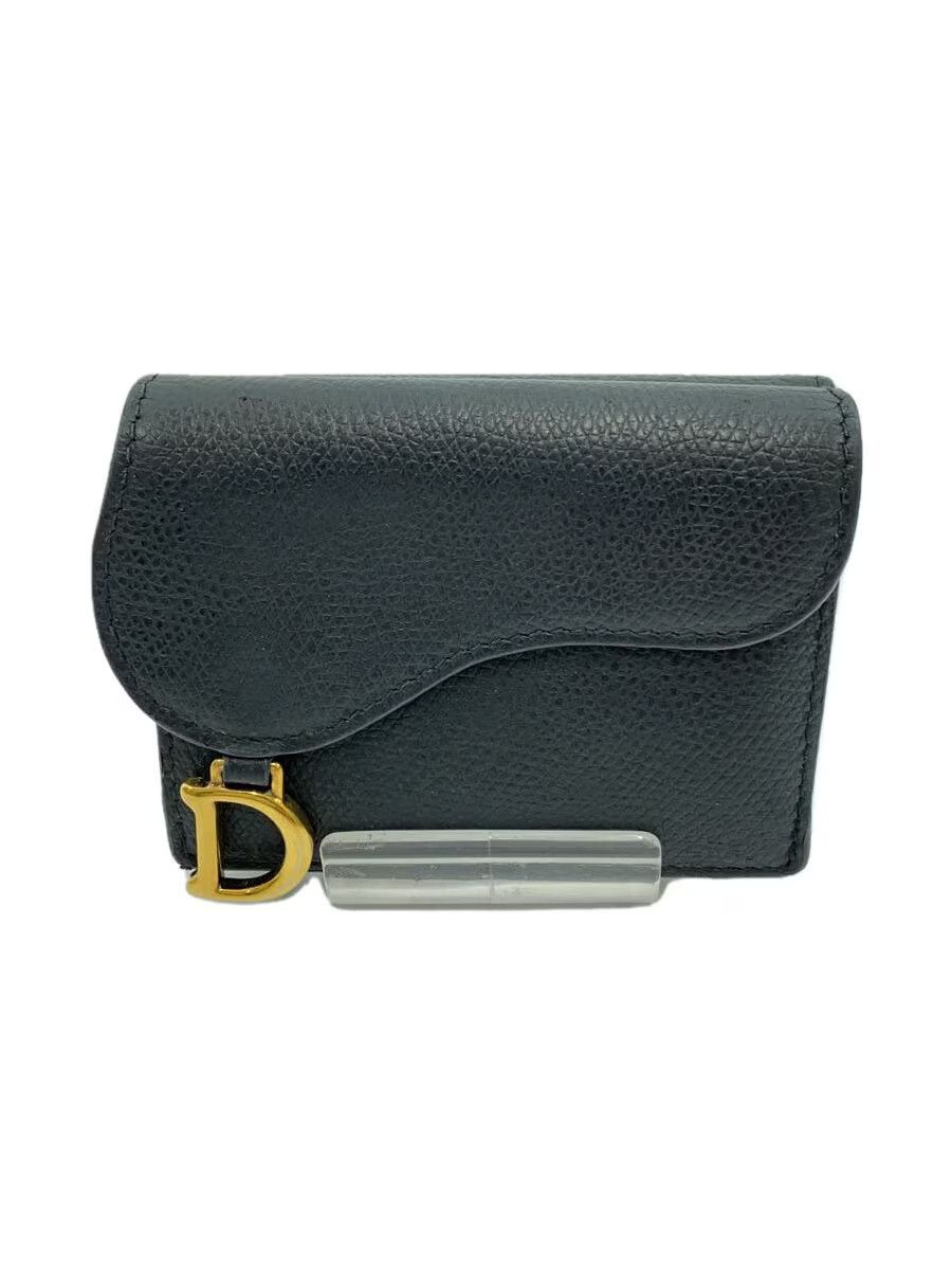 Dior Dior Leather Wallet Black Size ONE SIZE - 1 Thumbnail