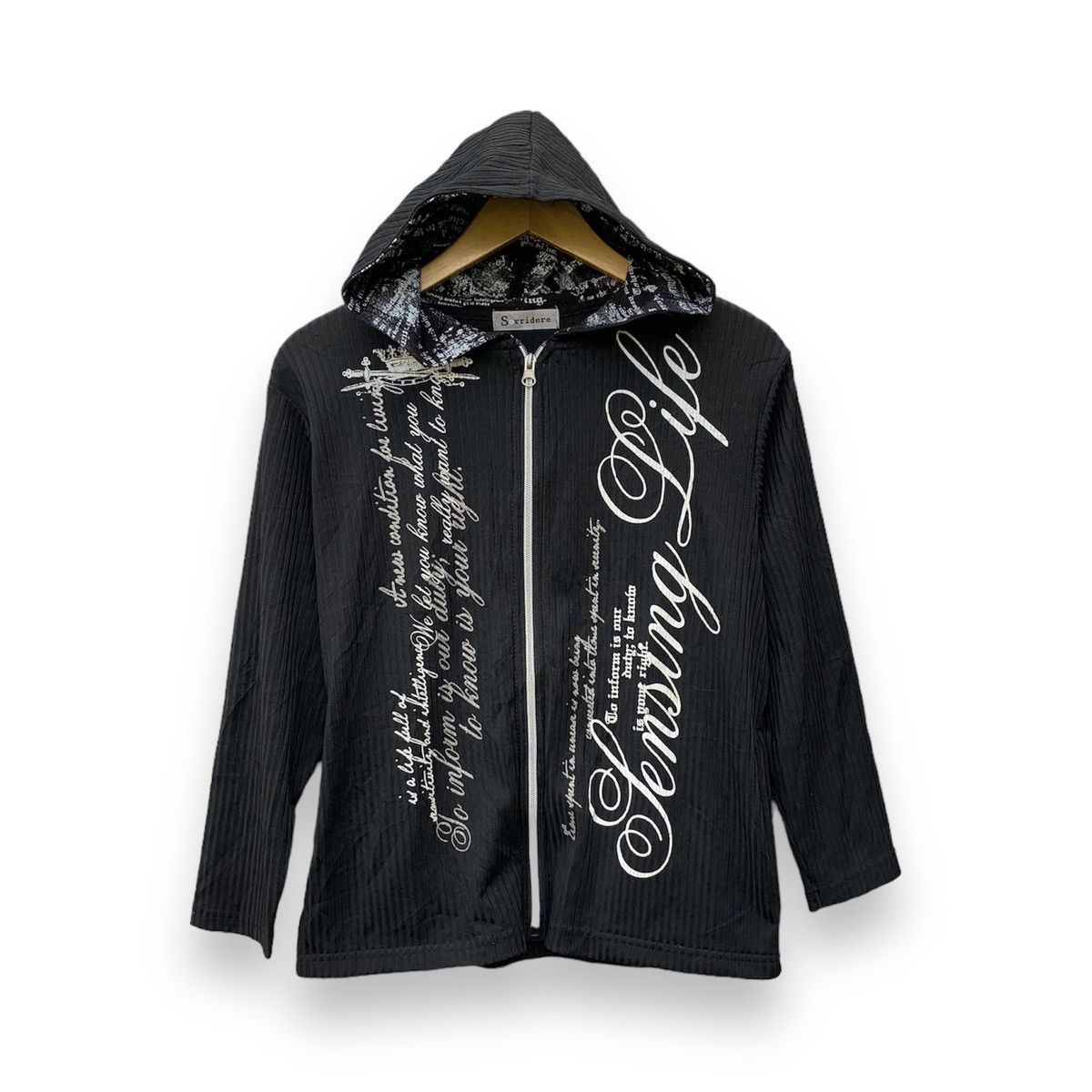 If Six Was Nine × Japanese Brand × Le Grande Bleu (L.G.B.) Sorridere poem zip hoodie Size US M / EU 48-50 / 2 - 1 Thumbnail
