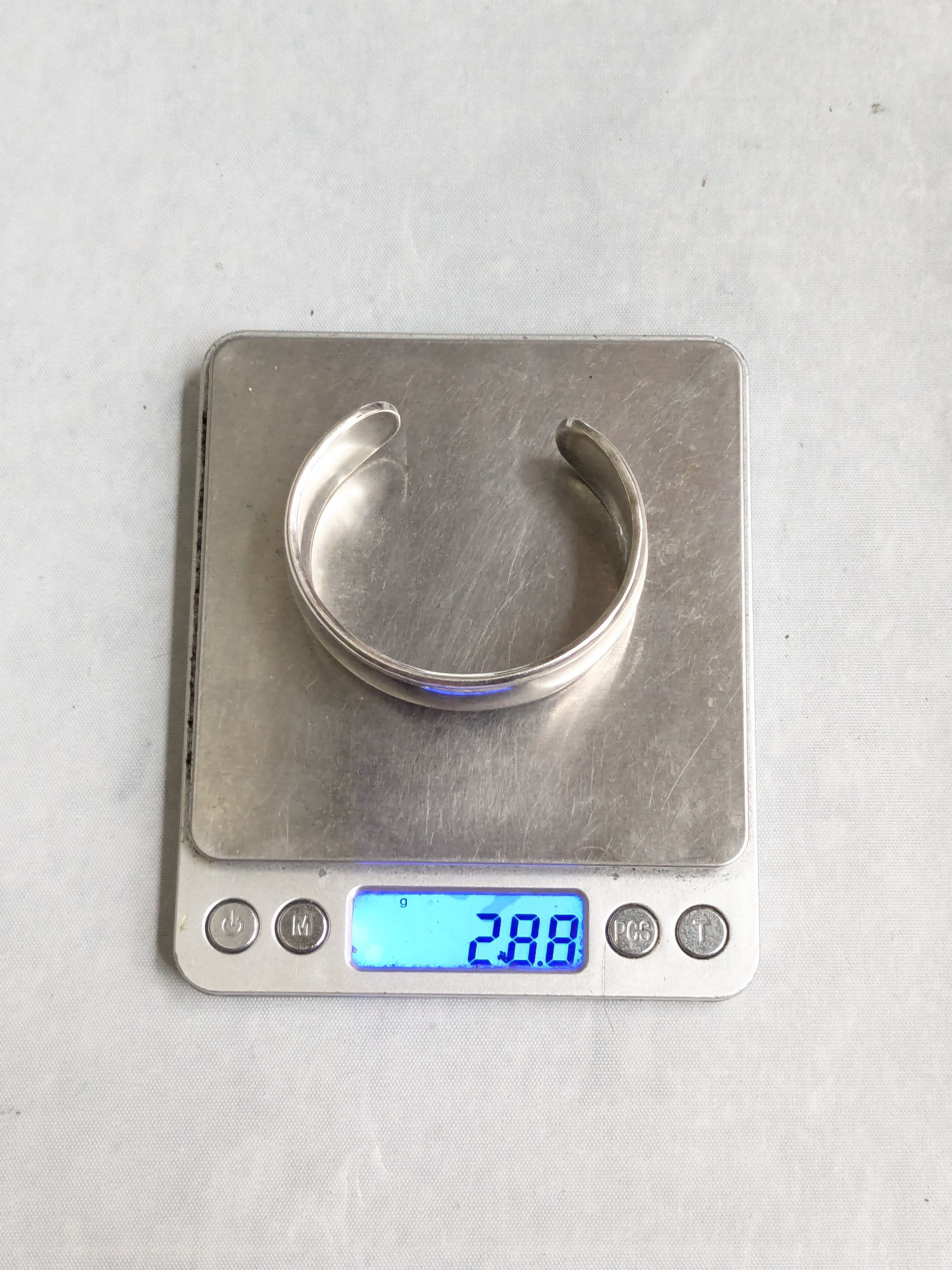 Jewelry Vintage Sterling Silver Cuff Bracelet 6" Mexico Size ONE SIZE - 10 Thumbnail