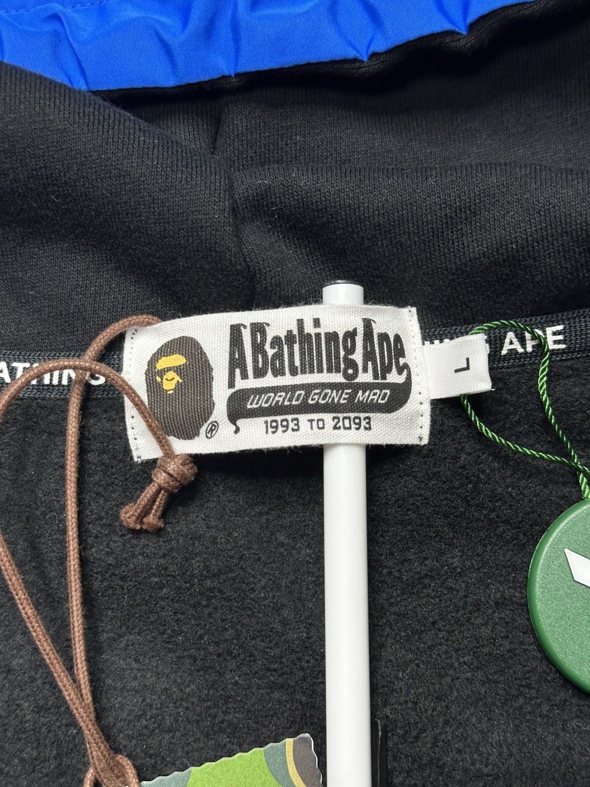 Bape Bape Mix Material Half Zip Pullover Hoodie Black Size US L / EU 52-54 / 3 - 5 Thumbnail