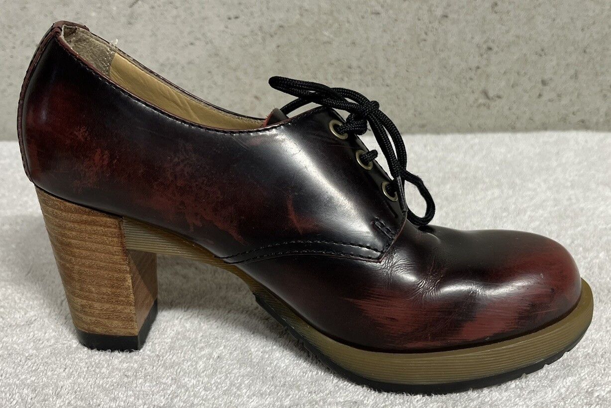 Dr. Martens Dr. Martens Danielle Heeled Booties Oxfords US 6 Oxblood Size US 6 / IT 36 - 4 Thumbnail