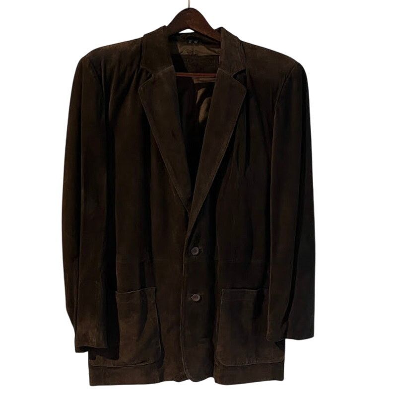 Leather VTG NWT Georgetown Leather Design Suede Blazer Mens Brown M Size US M / EU 48-50 / 2 - 1 Thumbnail