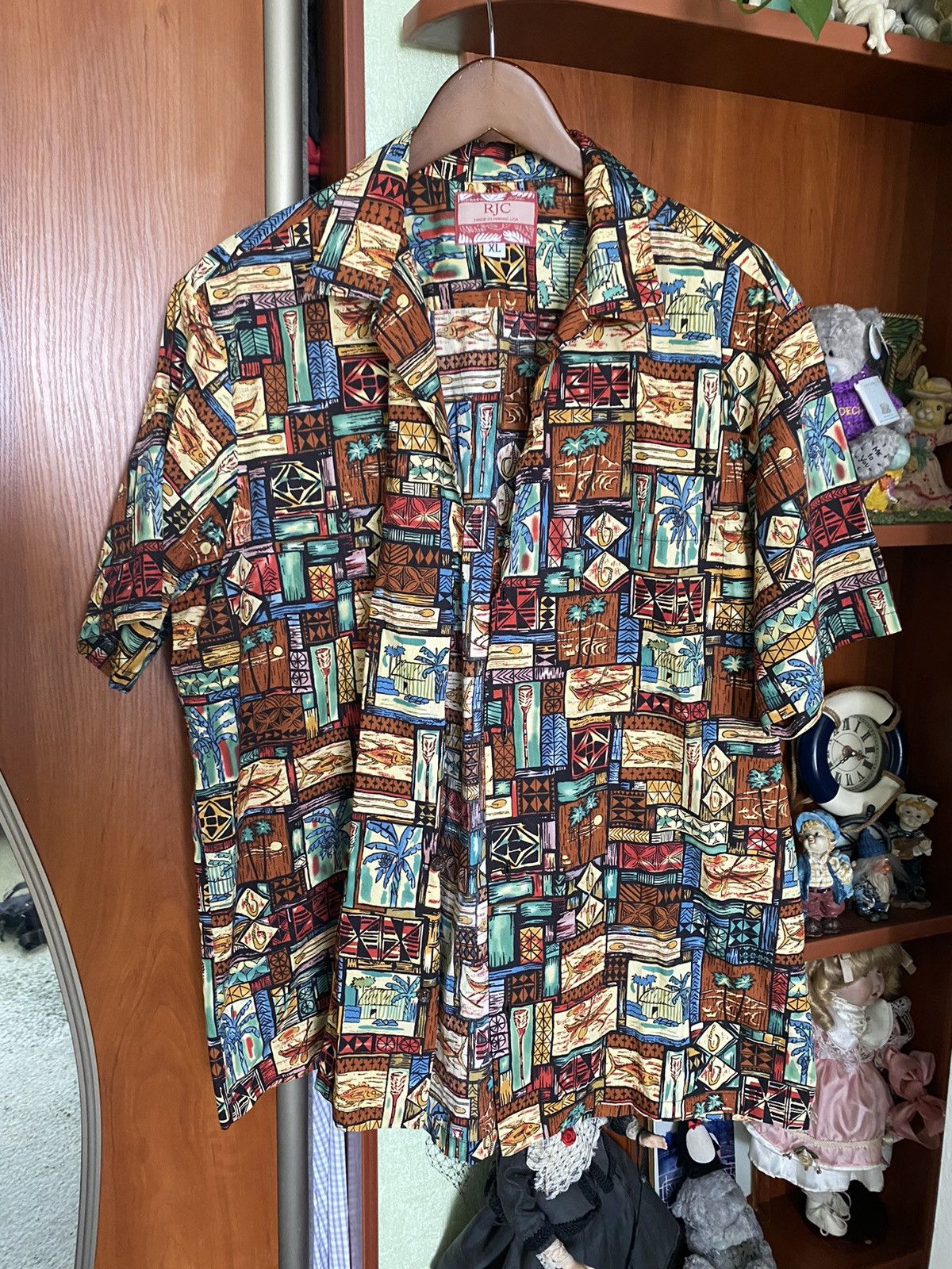 Vintage RJC Made in USA Hawaiian floral button up shirt Size US XL / EU 56 / 4 - 4 Thumbnail