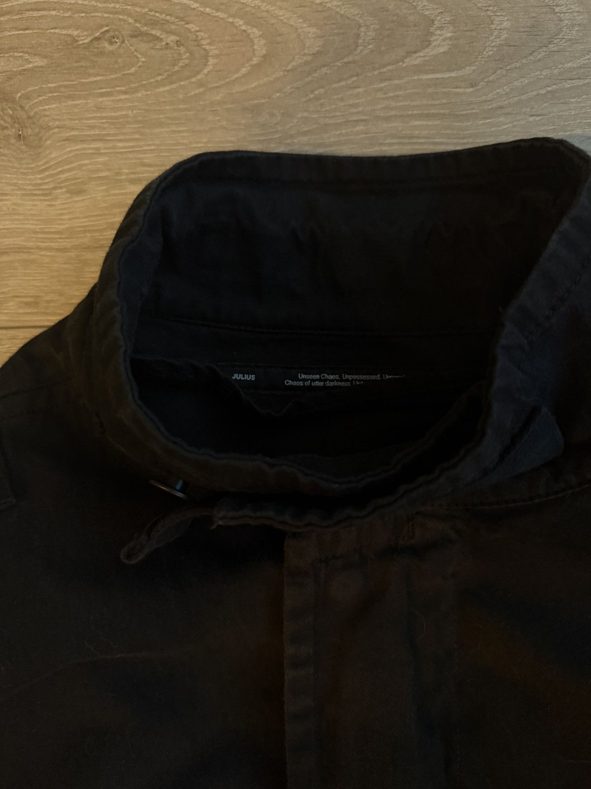 Julius Julius FW21 Black Blouson Military Jacket Size US M / EU 48-50 / 2 - 5 Thumbnail