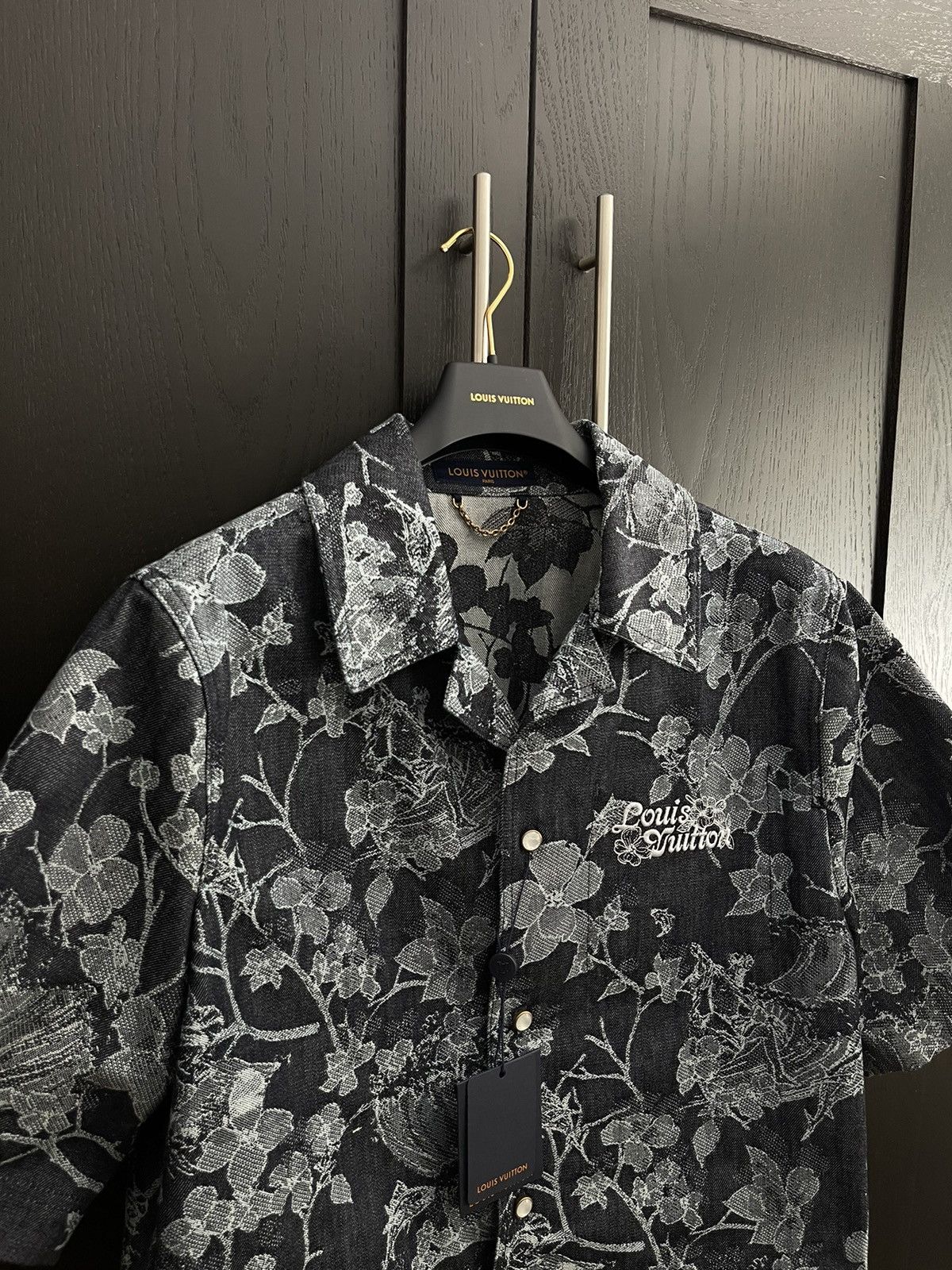Louis Vuitton Monogram Short Sleeved Denim Workwear Shirt