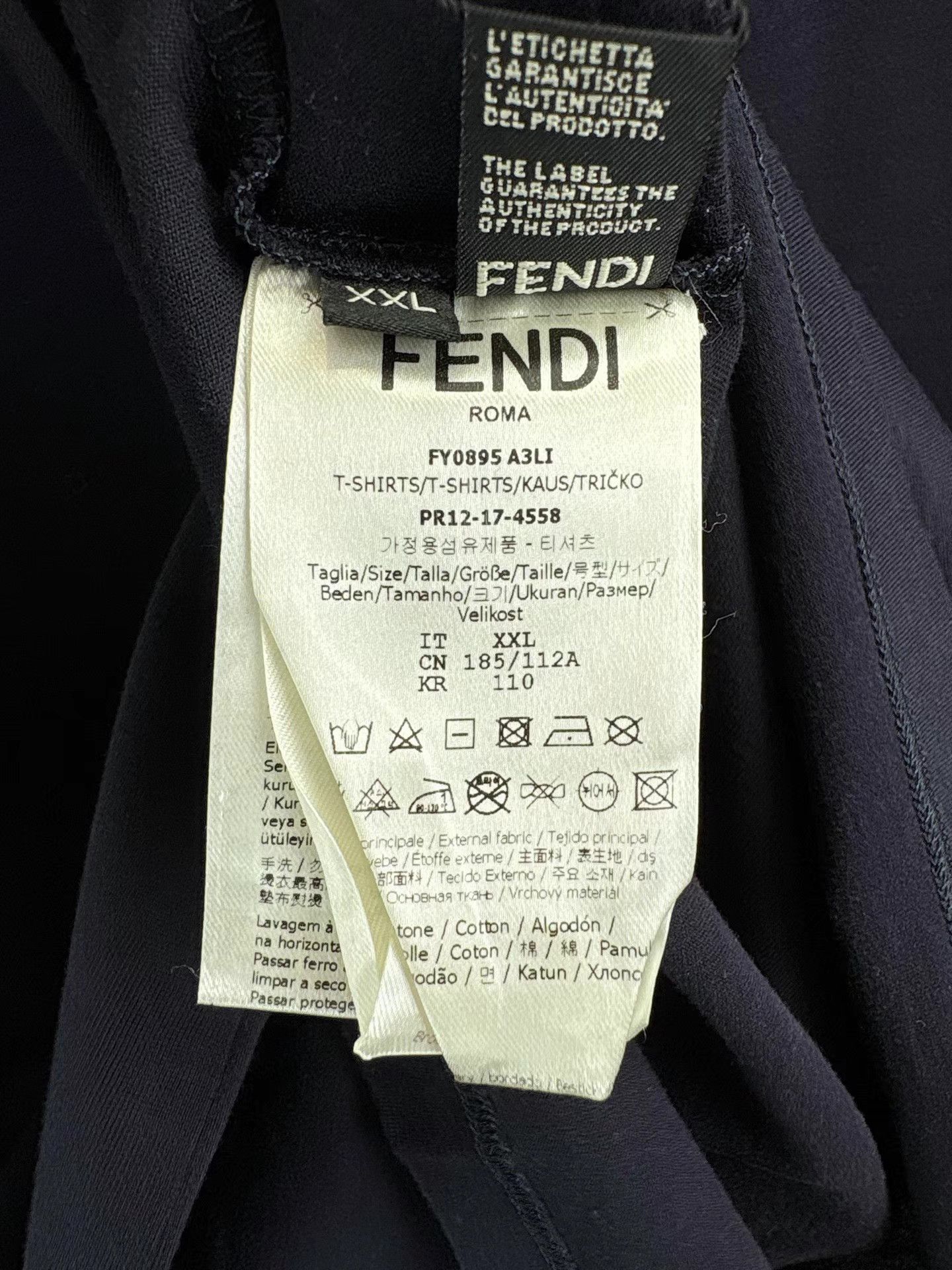 Fendi FENDI Devil Embroidery Short Sleeve K1 Size US XXL / EU 58 / 5 - 4 Thumbnail