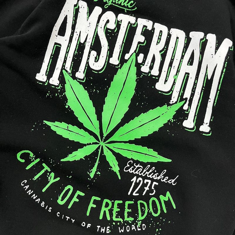 Japanese Brand Vintage Amsterdam Zip Up Hoodie Retro Y2K 90s Style Size US M / EU 48-50 / 2 - 3 Thumbnail