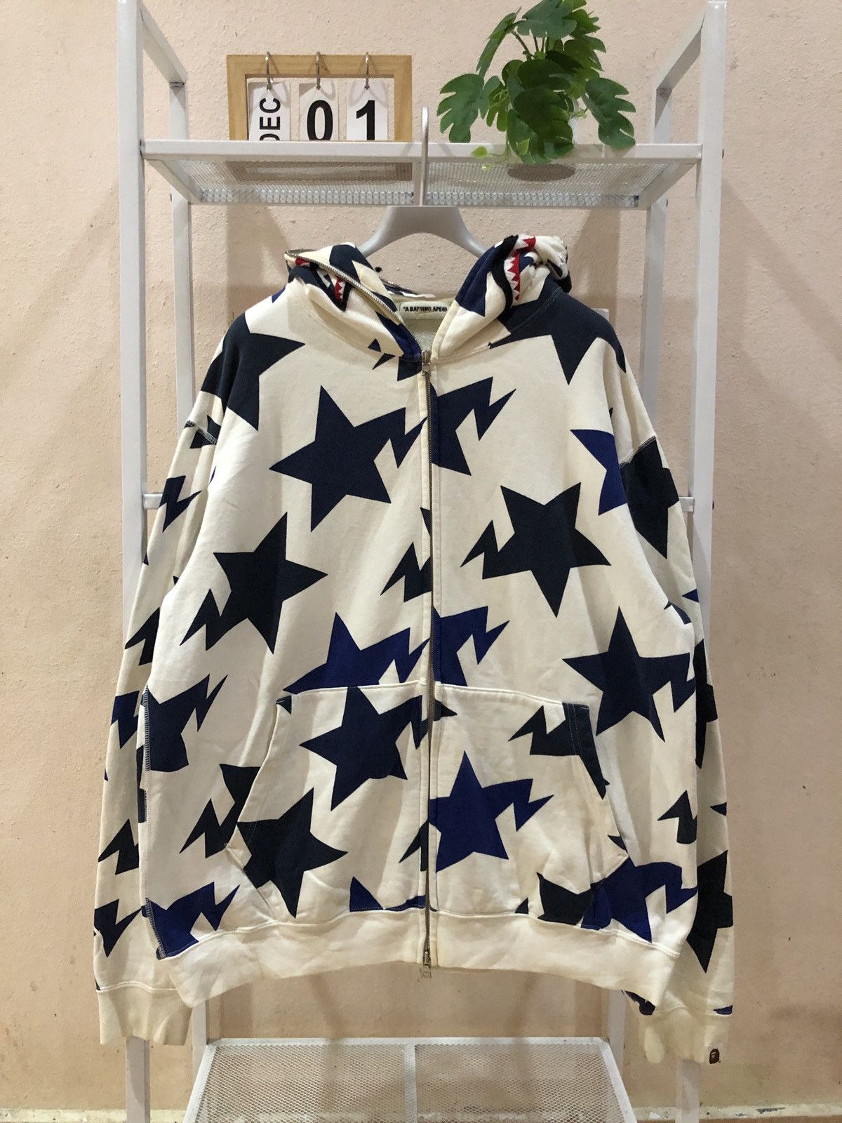 🔥NFS Limited 🔥Star Shark Full Zip Hoodie BAPE STA