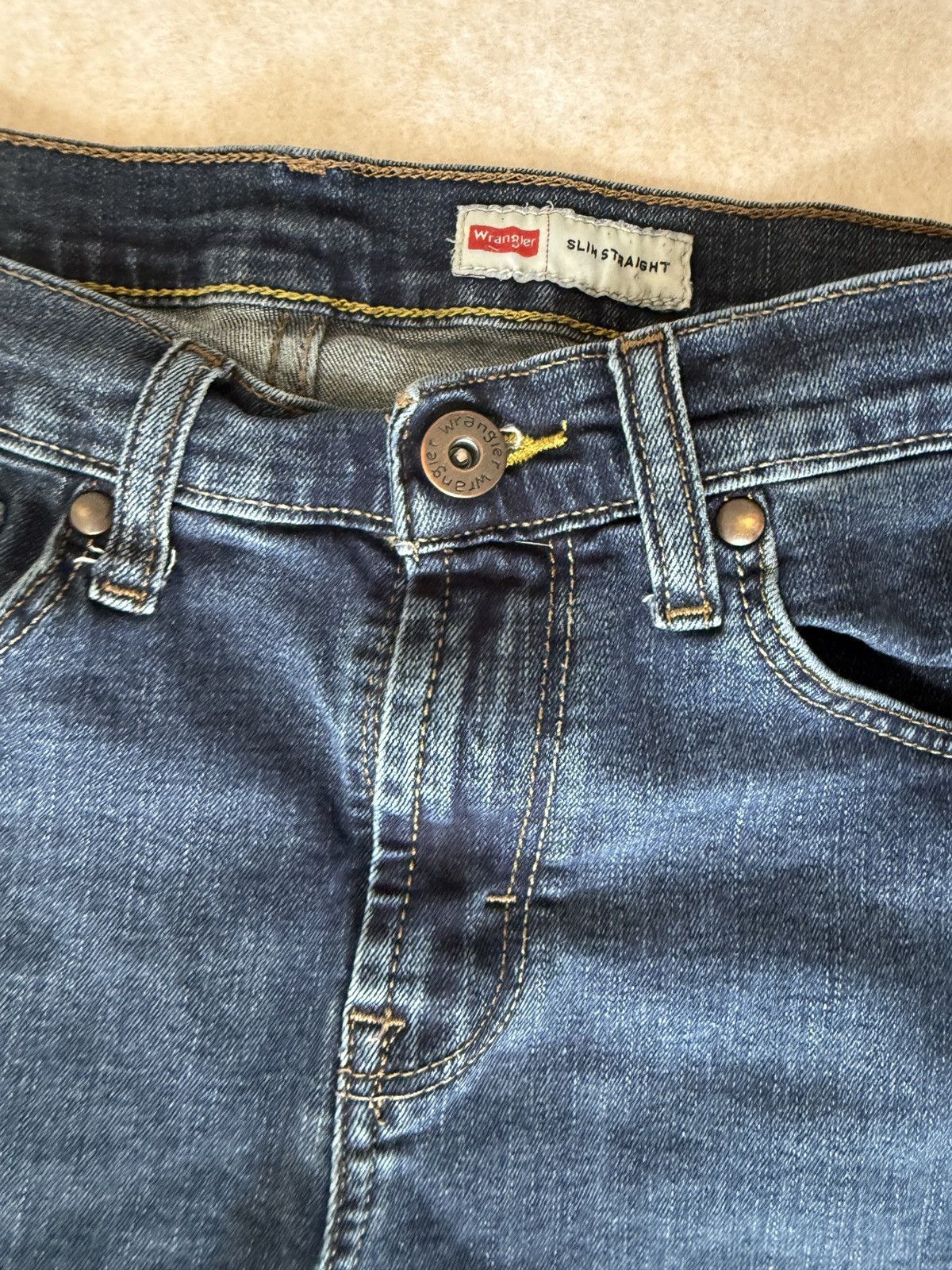 Wrangler Wrangler slim straight jeans men’s 30 x 30 Size US 30 / EU 46 - 4 Thumbnail