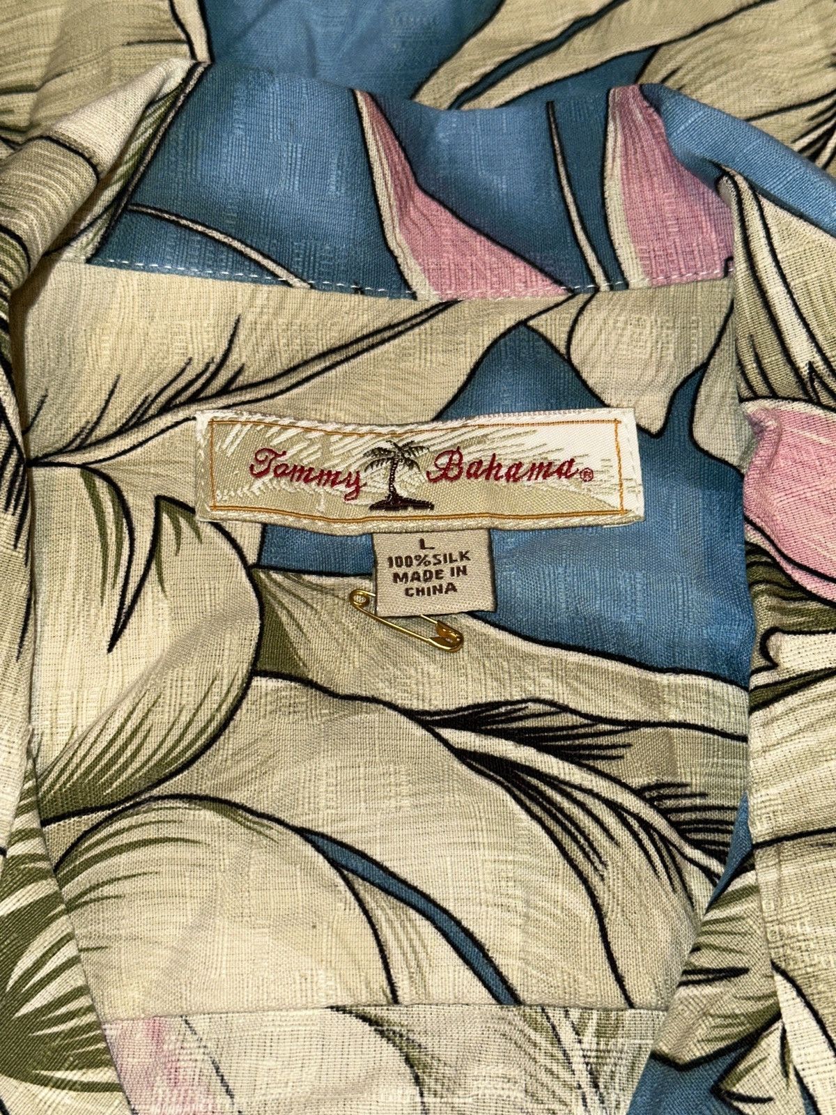 Tommy Bahama Tommy Bahama 100% Silk Floral Hawaiian Beach Camp Shirt LRG Size US L / EU 52-54 / 3 - 5 Thumbnail