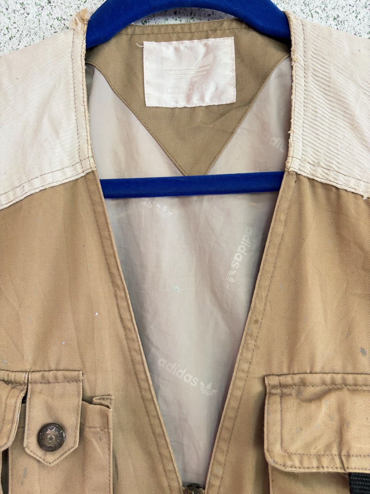 Adidas VINTAGE Adidas Double Pocket Vest Outdoor Work 🔥 Size US M / EU 48-50 / 2 - 3 Thumbnail