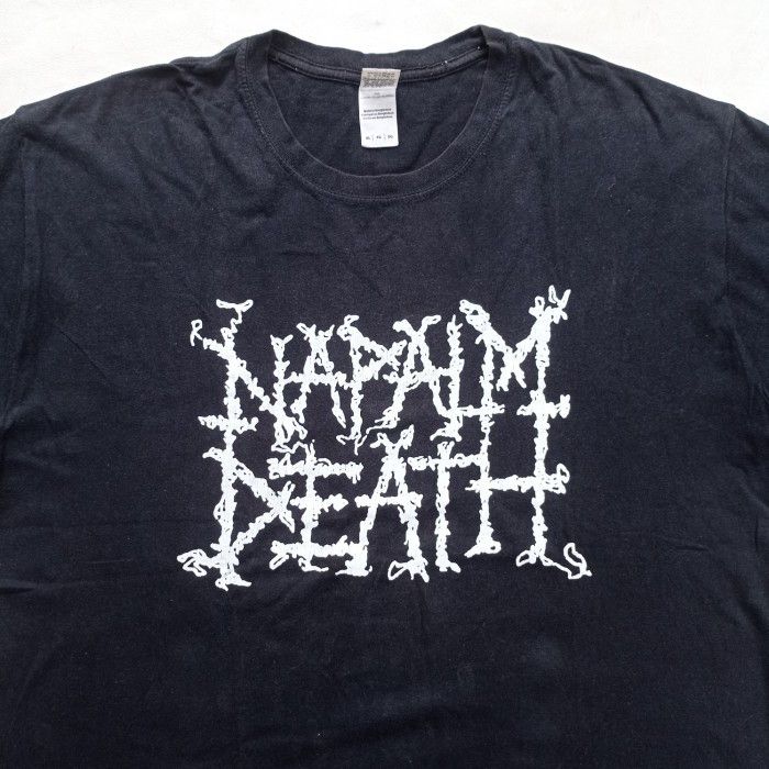 Band Tees × Vintage vintage Napalm Death logo tshirt grindcore crust thrashmetal Size US XL / EU 56 / 4 - 2 Thumbnail