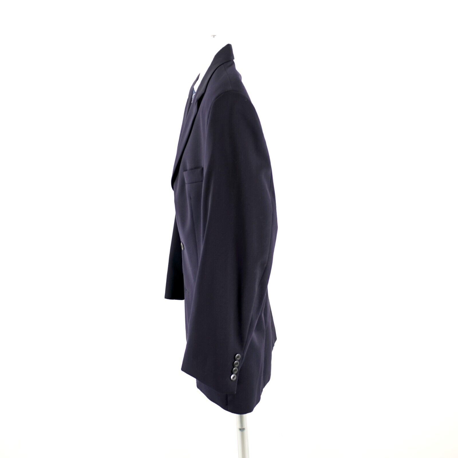 Brandini DAMAGED Brandini Filene's Wool Blue 3 Button Blazer 44L Tagg Size 44L - 8 Thumbnail