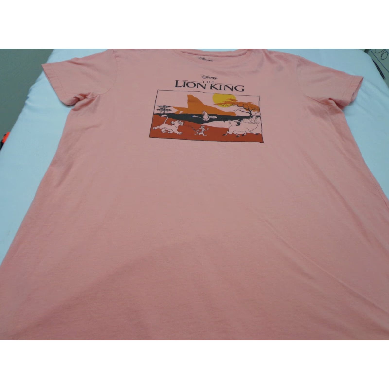 Disney Disney Lion King T-Shirt Disney The Lion King Graphic Character Peach Color Orange Adult Large Mens Shirt Size US L / EU 52-54 / 3 - 2 Thumbnail