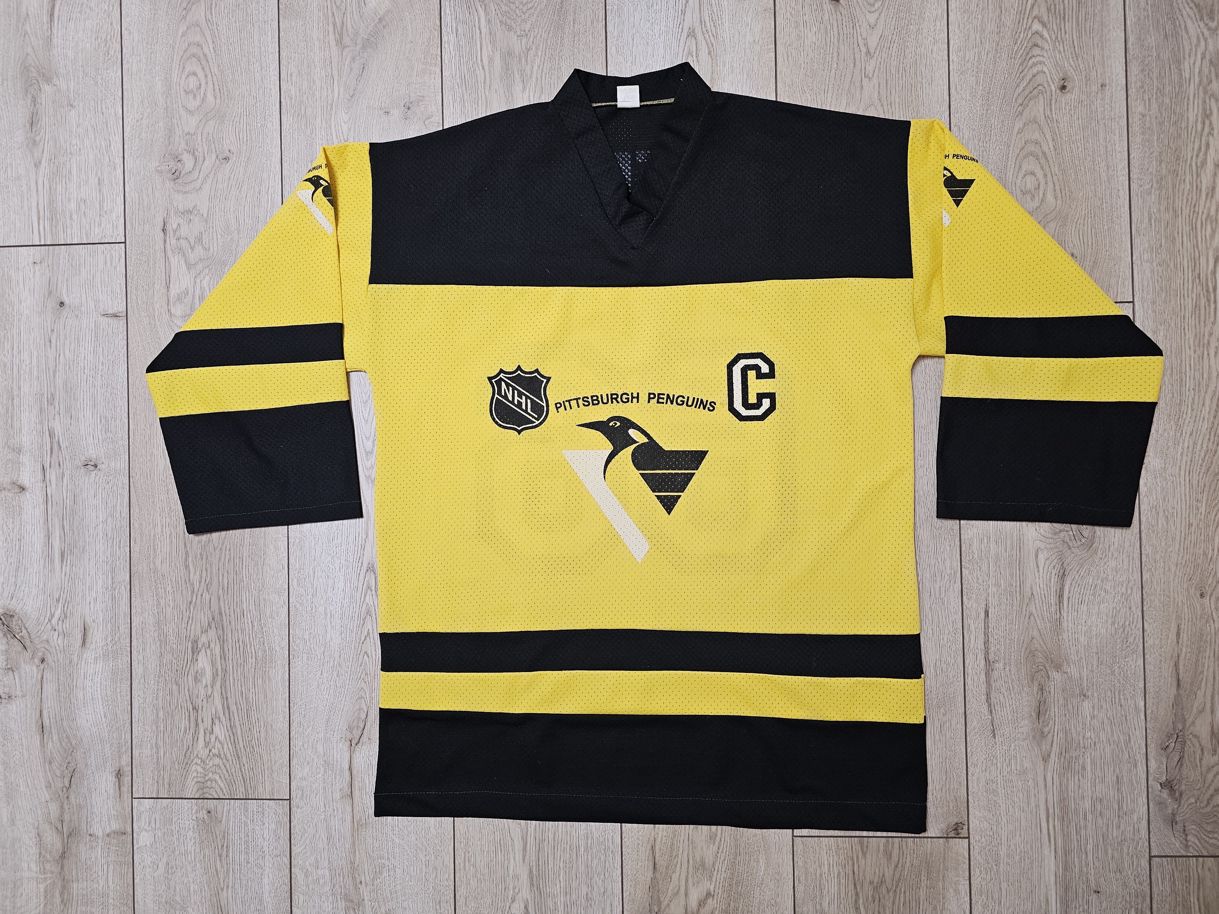 NHL × Vintage PITTSBURGH PENGUINS VINTAGE JERSEY LEMIEUX HOCKEY SHIRT Size US XL / EU 56 / 4 - 1 Thumbnail