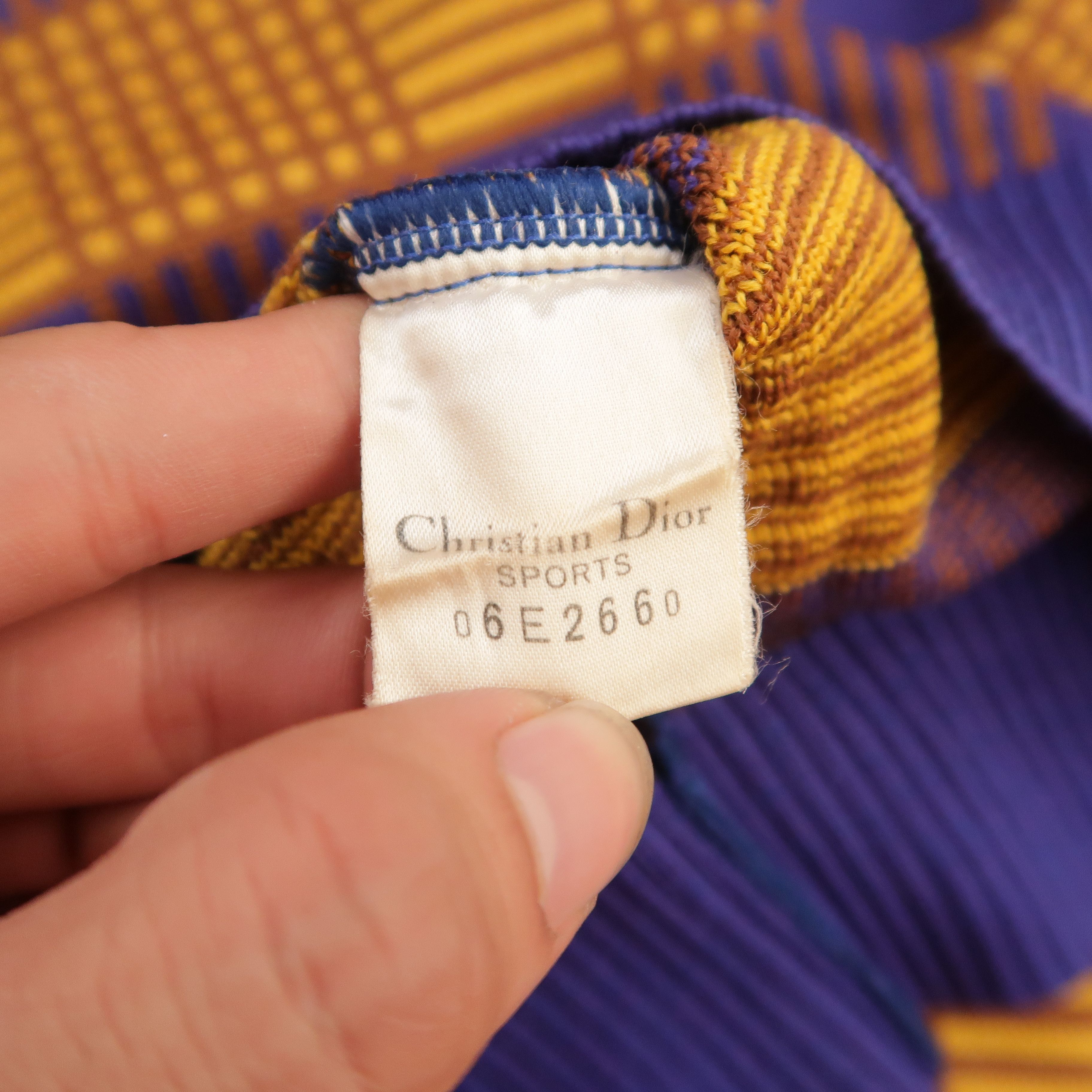 Christian Dior Monsieur Christian Dior Psychedelic Plaid Distressed Knit Sweater Size US S / EU 44-46 / 1 - 9 Thumbnail