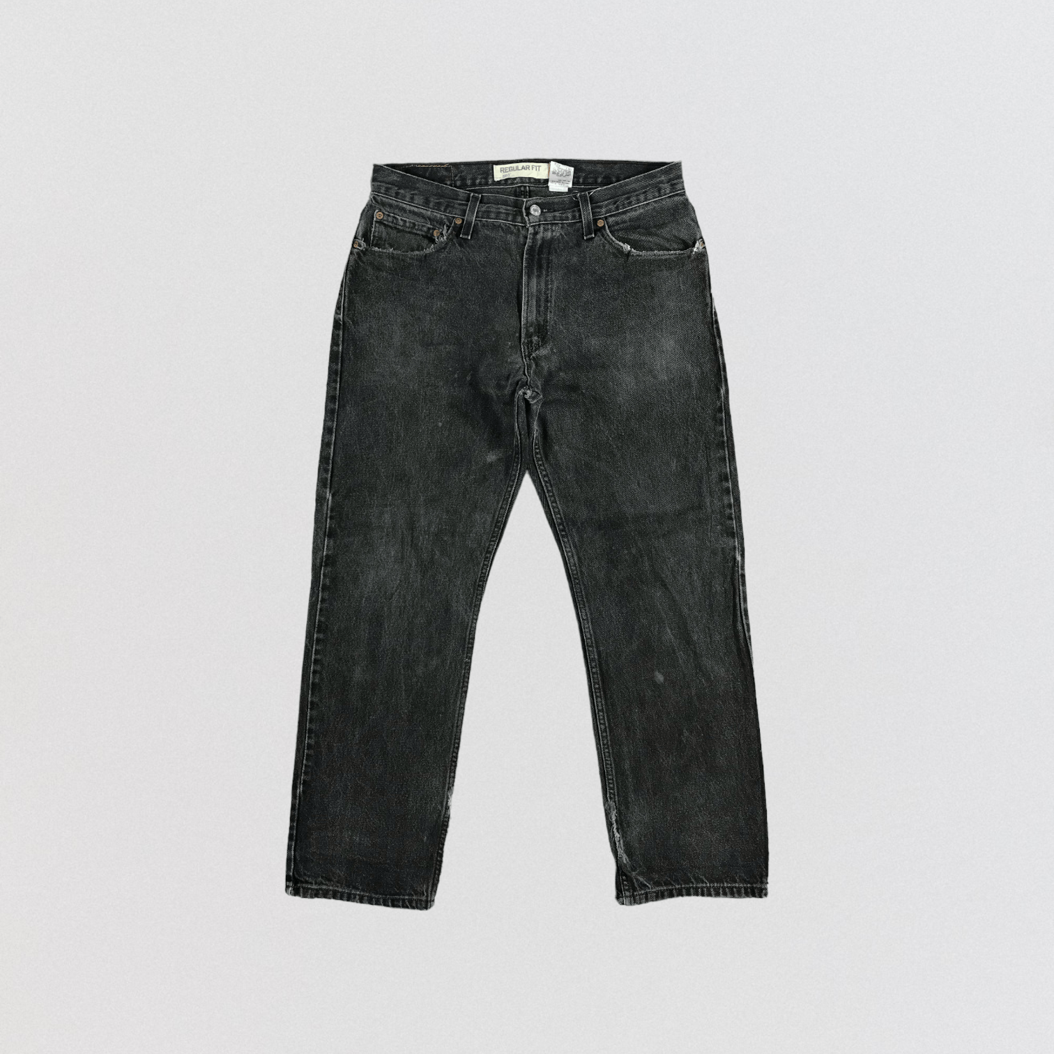 image of Levis 505 Earth Tone Jeans-Jm2506 in Black, Men's (Size 35)