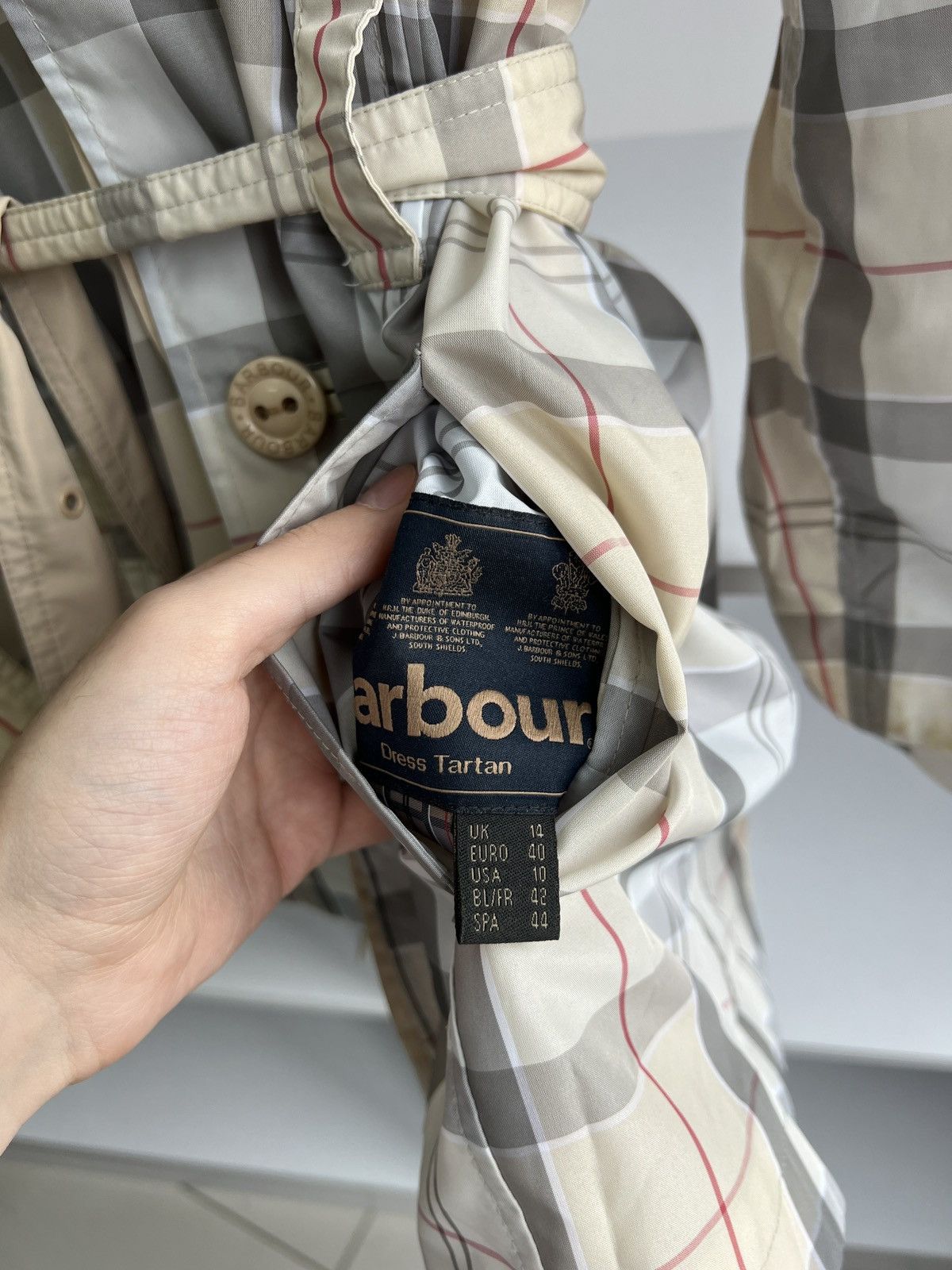 Barbour × Vintage Vintage Barbour Nova Check 2-sided women’s jacket Size L / US 10 / IT 46 - 17 Thumbnail