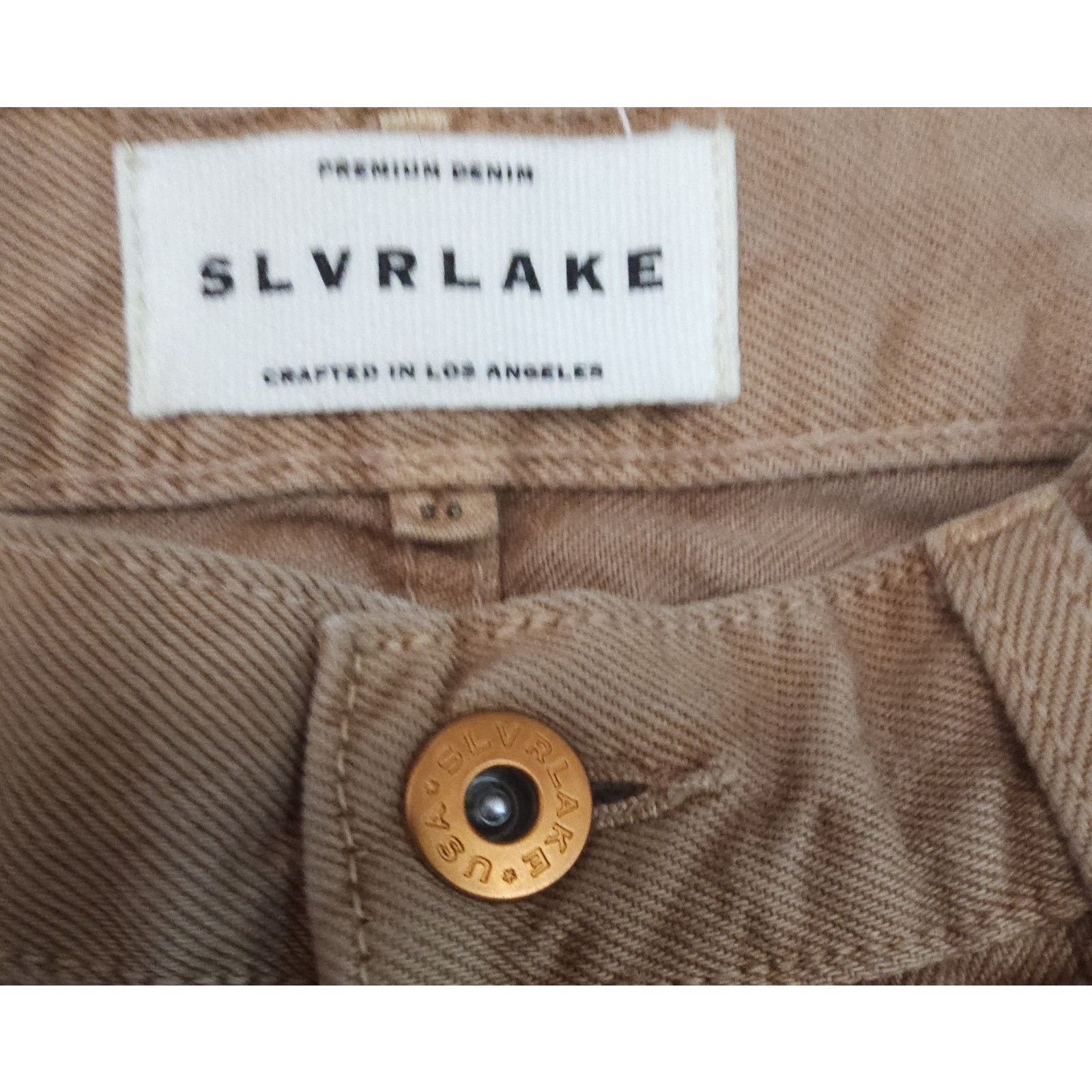 SLVRLAKE SLVRLAKE Mica Wide Leg In Pioneer Town Wash Denim Jeans 26 Size 26" / US 2 / IT 38 - 9 Thumbnail