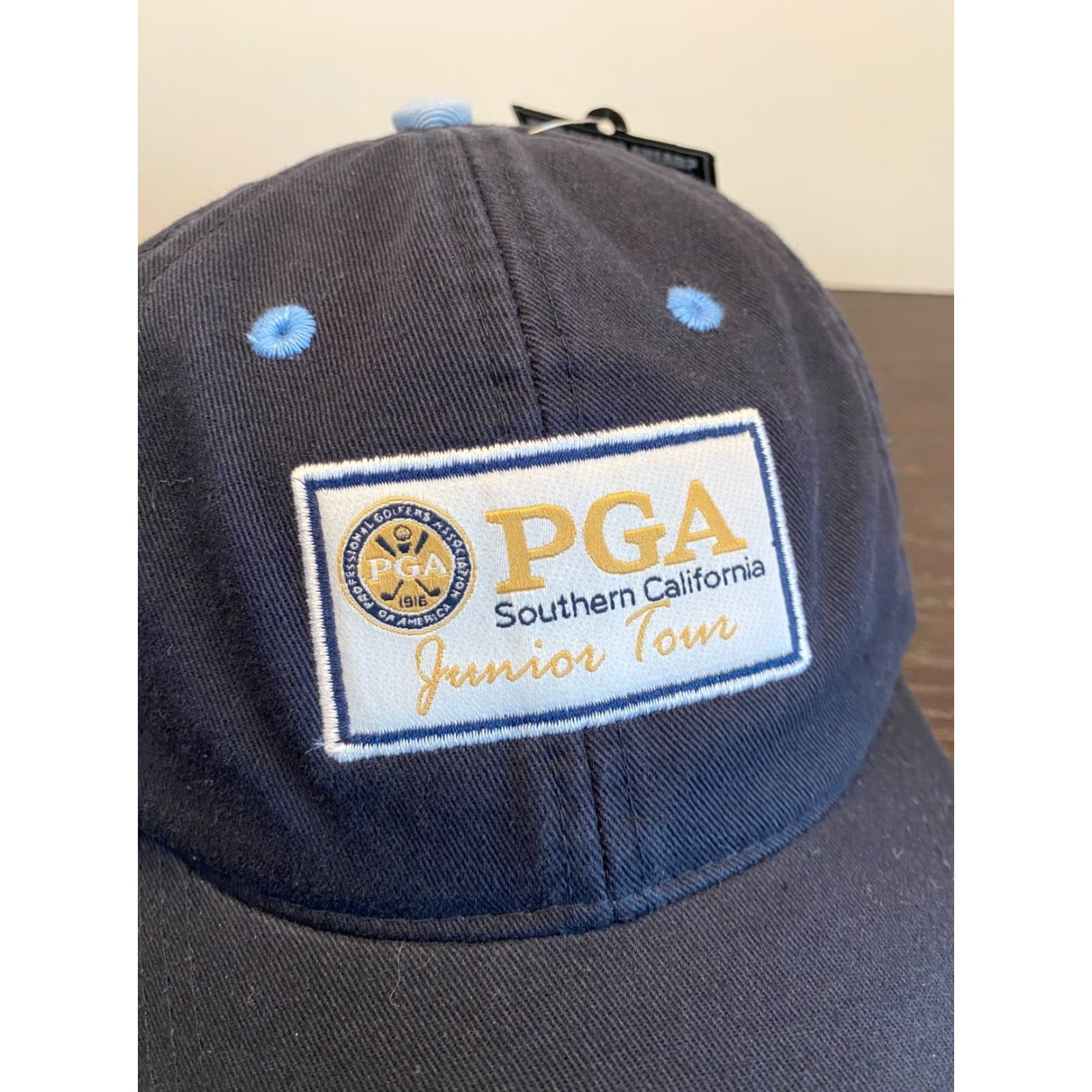 Vintage VINTAGE California PGA Hat Adult One Size Blue Logo Adjustable Golfing Cap Men Size ONE SIZE - 2 Thumbnail