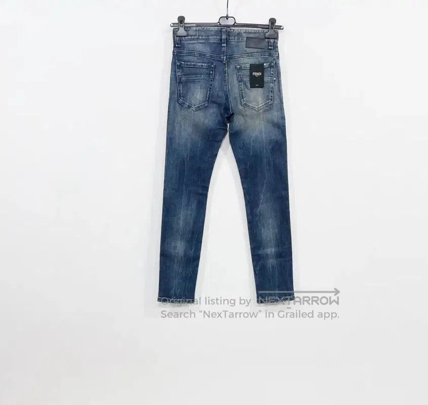 Fendi Fendi Deep Blue Denim Casual Pants for Men . Size US 26 / EU 42 - 2 Thumbnail