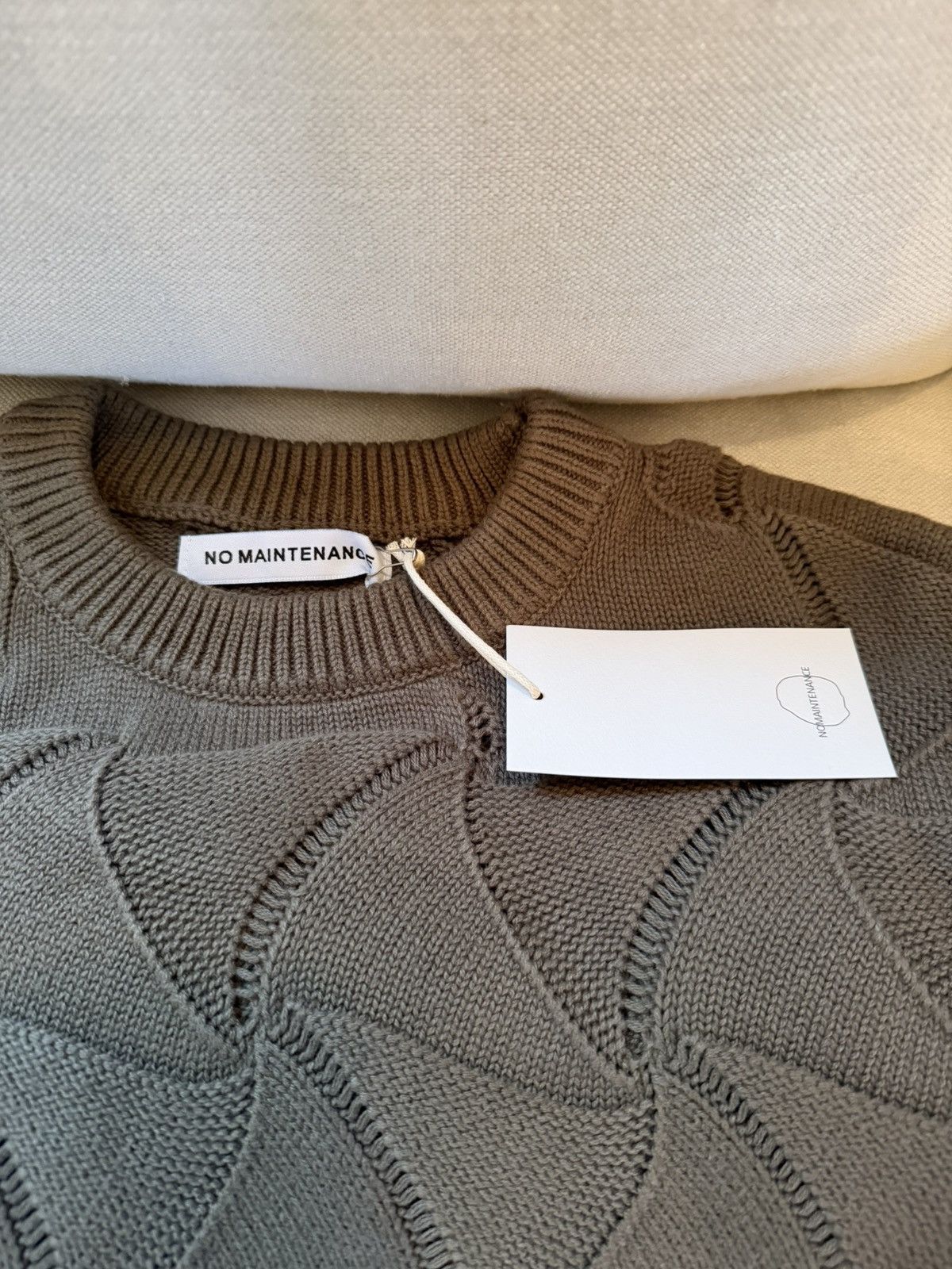 No Maintenance No Maintenance Geometric Crewneck Olive Size US M / EU 48-50 / 2 - 3 Thumbnail