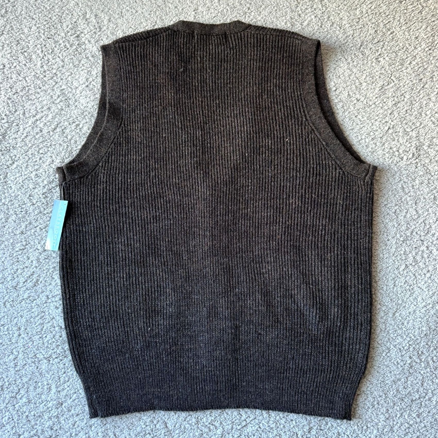 Vintage VINTAGE Claybrooke Sweater Mens Medium Brown Vest Wool Blend V Neck Golf Grandpa Size US M / EU 48-50 / 2 - 2 Thumbnail