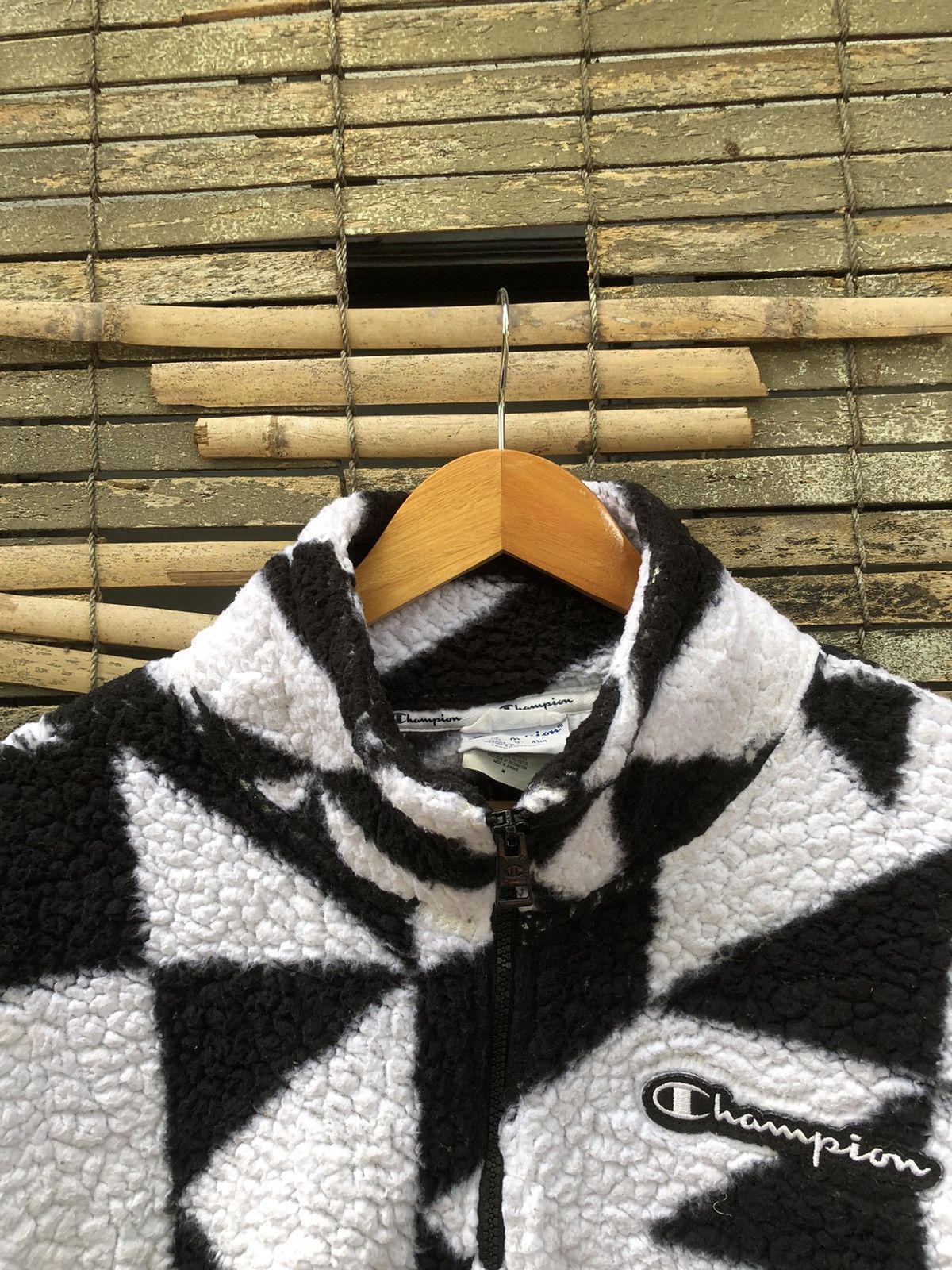 Japanese Brand × Vintage Vintage Champion Sherpa Quater Zip Fleece Sweatshirt Size US L / EU 52-54 / 3 - 8 Thumbnail