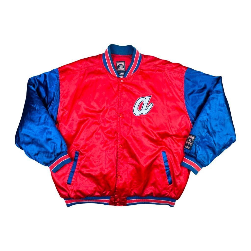 Cooperstown Collection Vintage G-III Atlanta Braves Satin Bomber Jacket - Size XXL Size US XXL / EU 58 / 5 - 1 Thumbnail