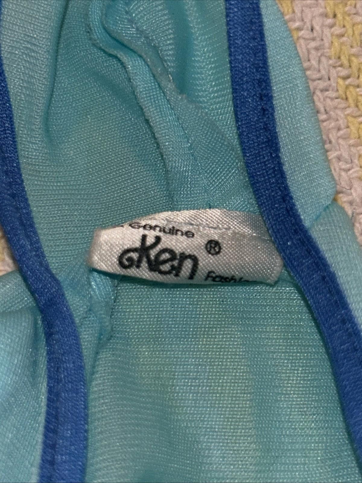 Designer KEN Aqua Nylon Beach Hoodie Jacket Doll Mattel black label Size ONE SIZE - 2 Thumbnail