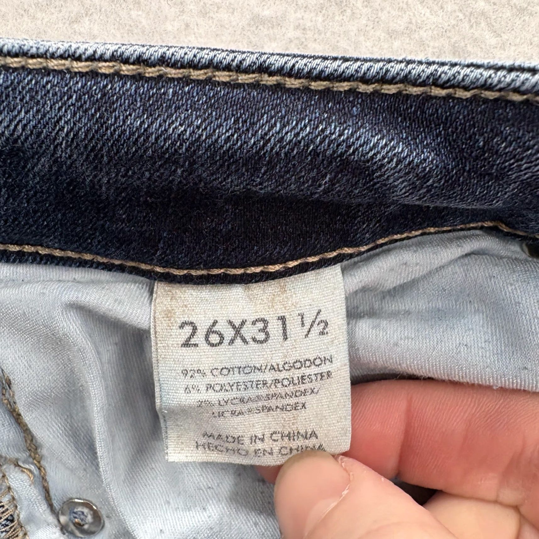 Vintage VINTAGE Buckle BKE Denim Stella Skinny Jeans Womens 26x31.5 Blue Distressed Stretch Y2K Size 26" / US 2 / IT 38 - 5 Thumbnail