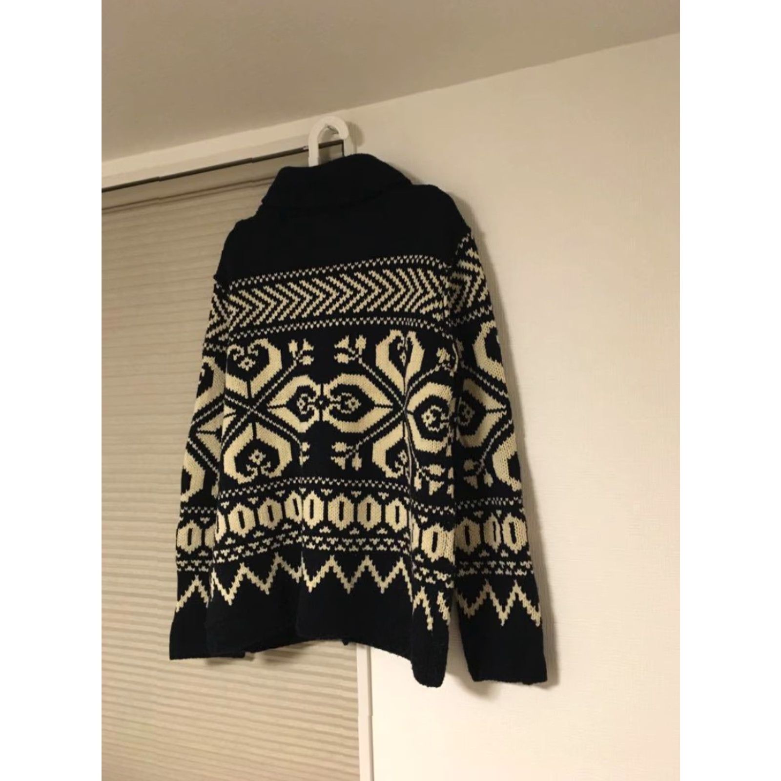 Ralph Lauren DENIM & SUPPLY Ralph Lauren Cardigan Men's L Size Black White Used from Japan Cardigan Mens L Black White Knit Graphic Print Vintage? Size US L / EU 52-54 / 3 - 3 Thumbnail