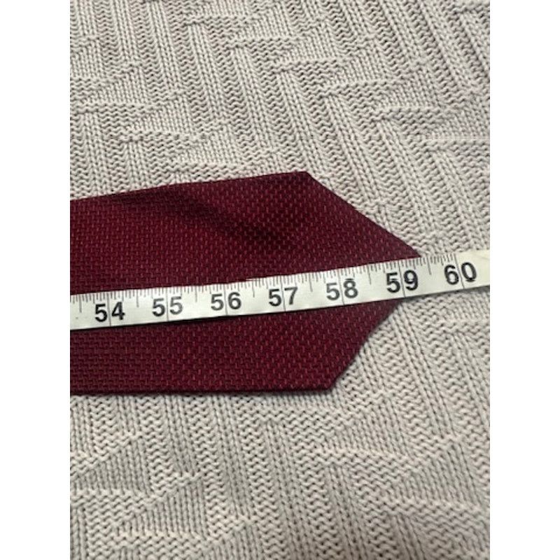 Tommy Hilfiger Tommy Hilfiger red textured silk tie Size ONE SIZE - 4 Thumbnail