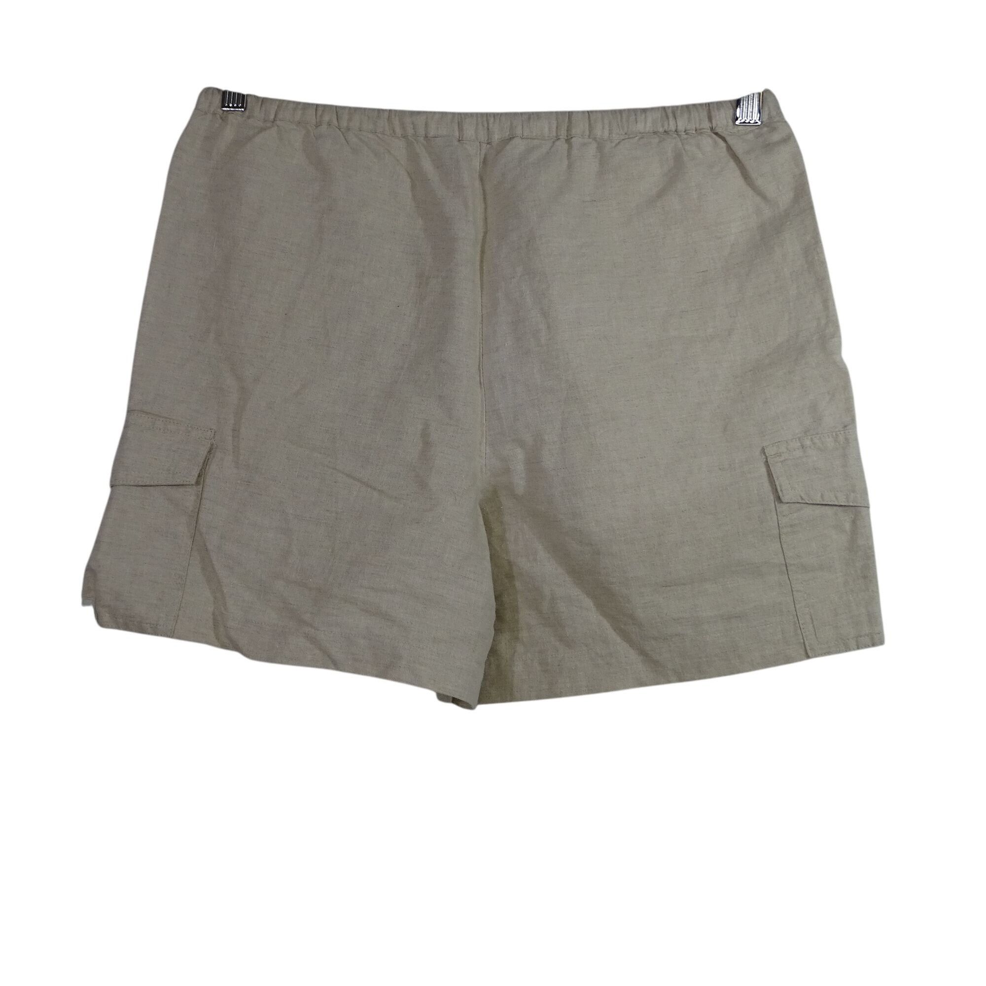 G.H. Bass & Co. G.H. Bass Linen Blend Cargo Shorts Women Size S Tan Pull-on Size 27" / US 4 / IT 40 - 4 Thumbnail