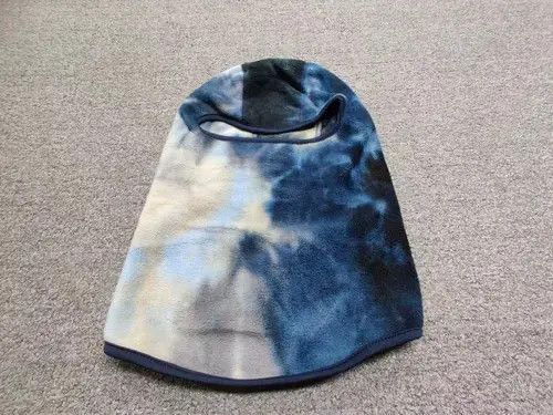 NO ID Dark Blue Color Fleece Tie Dye Balaclava Ski Mask Size ONE SIZE - 4 Thumbnail
