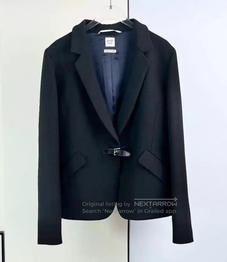 Hermes Hermes Black Wool Jacket Size S / US 4 / IT 40 - 1 Thumbnail
