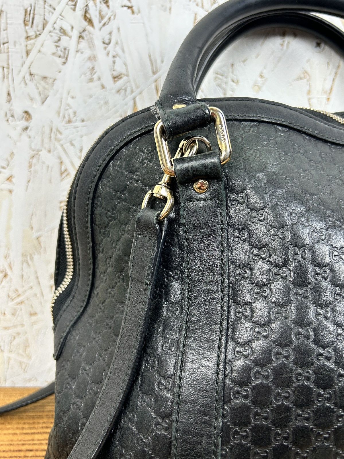 Gucci Gucci GG Micro Guccissima Leather Handbag 449663 Size ONE SIZE - 8 Thumbnail