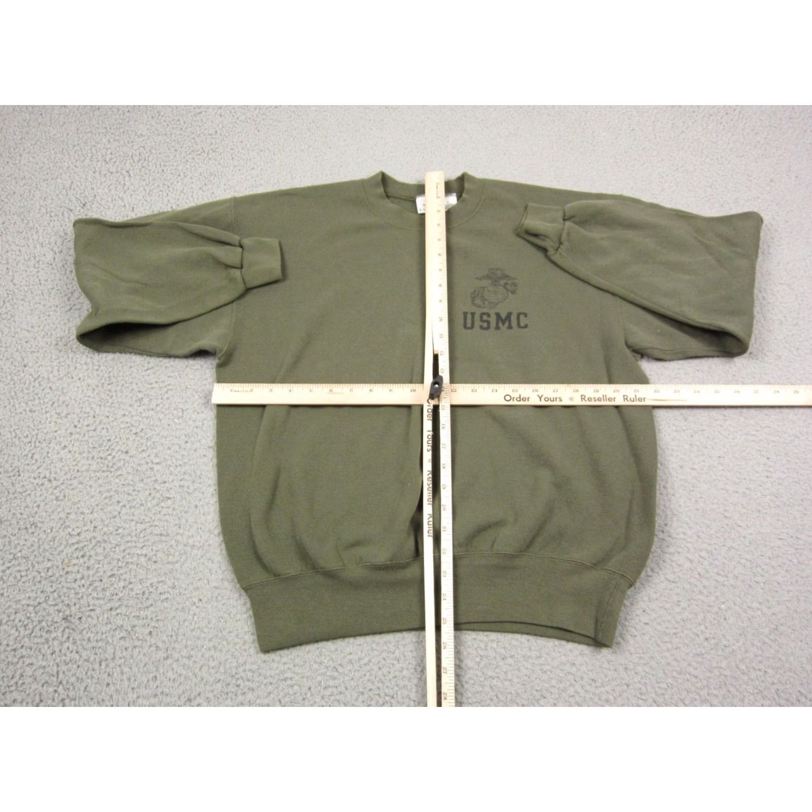 Vintage VINTAGE USMC Sweatshirt Adult Large Green Marines USA Mens 90s Size US L / EU 52-54 / 3 - 4 Thumbnail