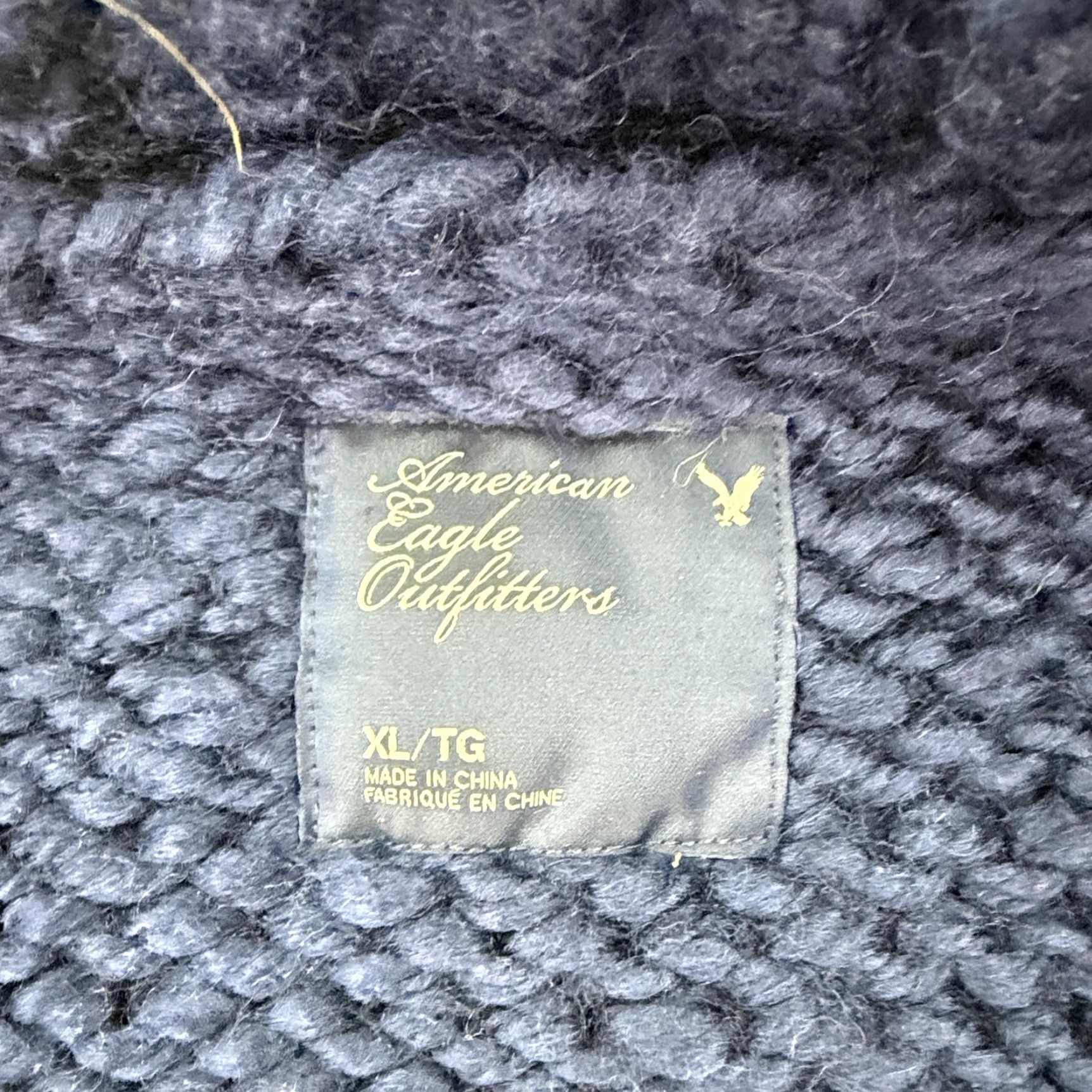 American Eagle Outfitters American Eagle Outfitters Sweater Vest Women XL Navy Wool Blend Zip Fair Isle Knit Pockets Womens Size XL / US 12-14 / IT 48-50 - 7 Thumbnail