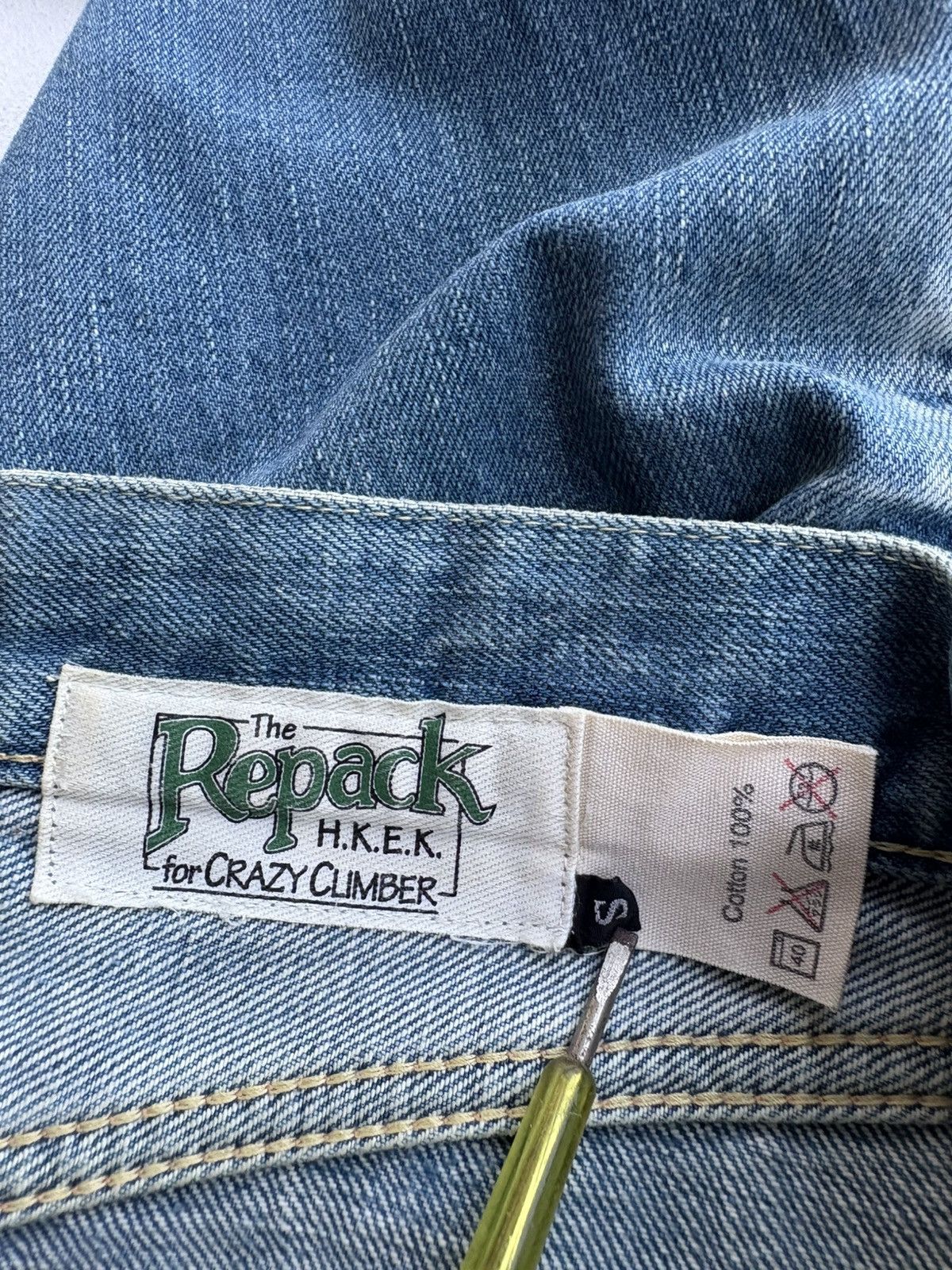 The Repack Bleach Denim Selvedge Carpenter Workwear Pants
