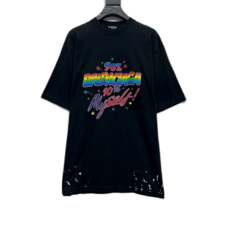 Balenciaga Balenciaga Neon Graffiti Short Sleeve T-Shirt Size US XS / EU 42 / 0 - 1 Thumbnail