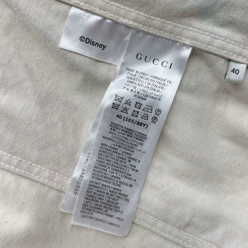Gucci Gucci Disney co-branded graffiti denim jacket 2502-Nextarro Size US XXS / EU 40 - 6 Thumbnail