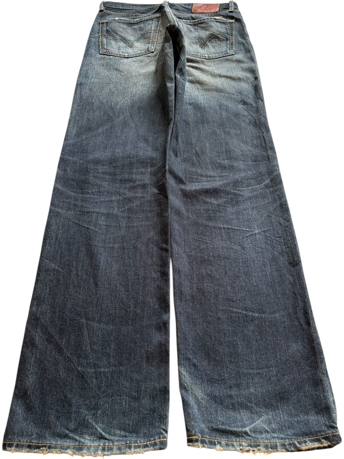 LVC × Levi's × Levi's Vintage Clothing Vintage 90s Levis 502 Mud Wash Distressed Ripped Loose Jean Size US 31 - 2 Thumbnail