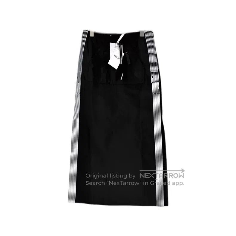 Dior Dior Black drawstring waist skirt Size 24" / US 00 / IT 34 - 1 Thumbnail