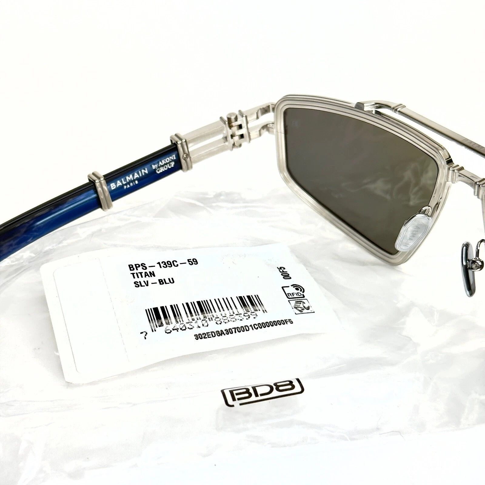 Balmain BALMAIN TITAN BY AKONI BPS139 Titanium BPS 139C Sunglass Size ONE SIZE - 10 Thumbnail